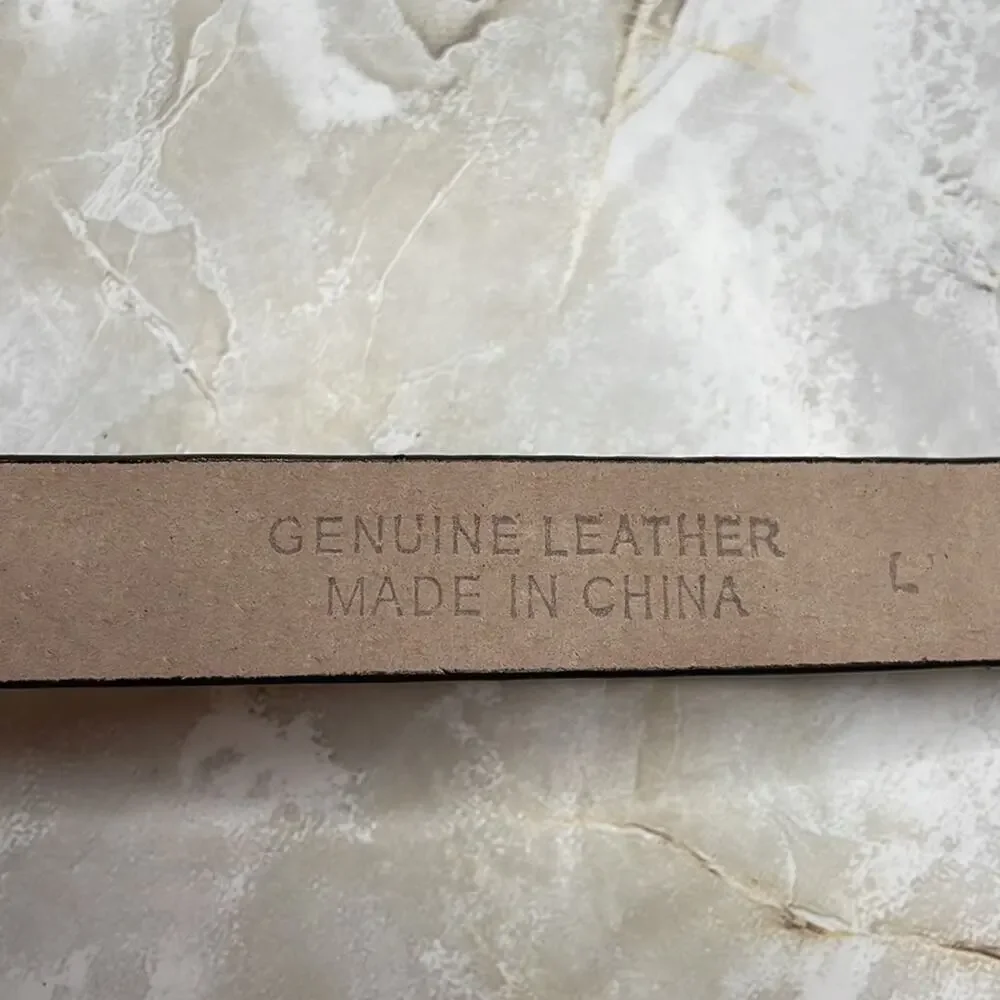Vintage Caché leather Mcbling belt